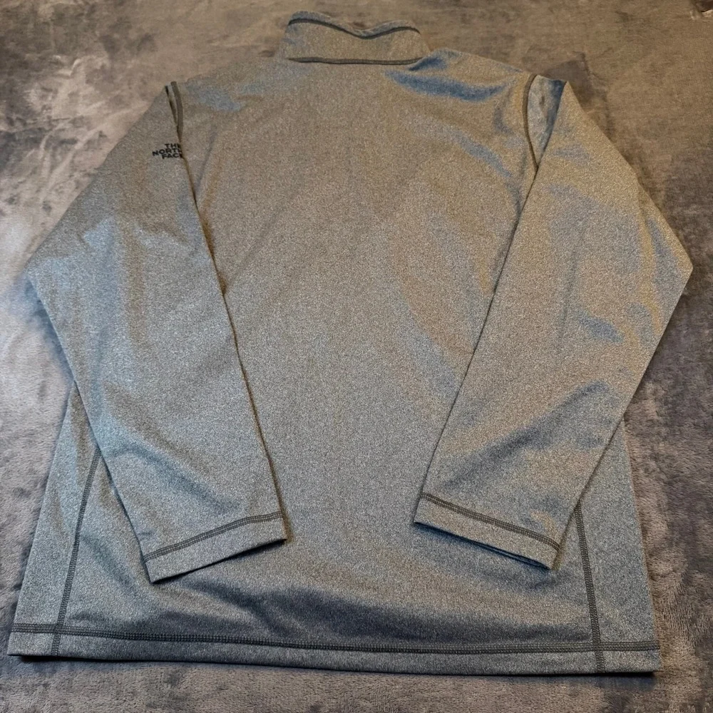 The North Face Tech 1/4 Zip Fleece Mens Large Asphalt Grey Heather NF0A3LHB7D1-L